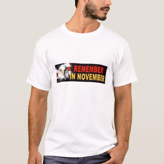 T-shirt anti-démocrate "Rappelez-vous en novembre" (Devant)