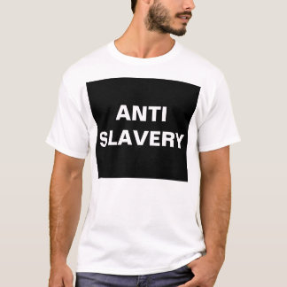 T-shirt anti-esclavage noir