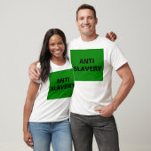 T-shirt anti-esclavage vert (Unisexe)
