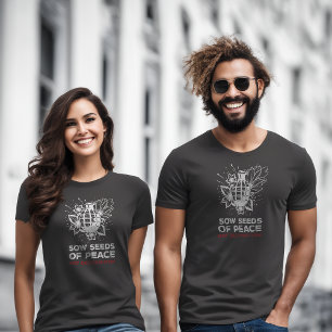 T-shirt anti-guerre   Grenade & Fleur   Arrêter la
