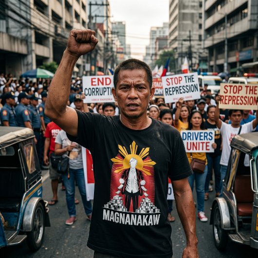 T-shirt Anti Marcos Philippin Corruption Protestation