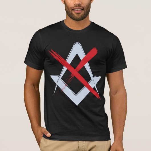 T-shirt Anti mason/No Masons (Devant)