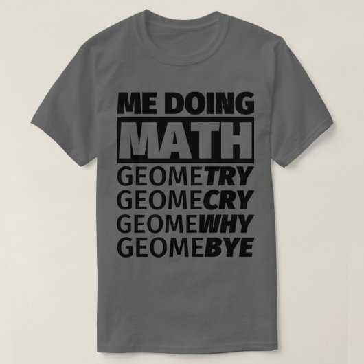 T-shirt Anti-Math Je déteste Math School Mathématiques Noo (Design devant)