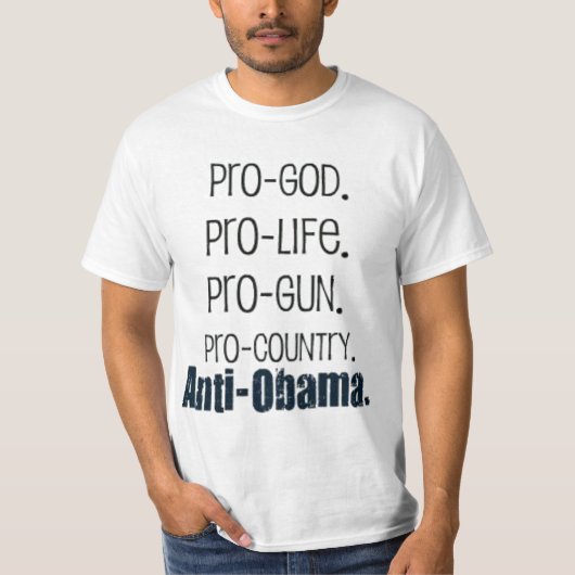 T-shirt anti-obama (Devant)