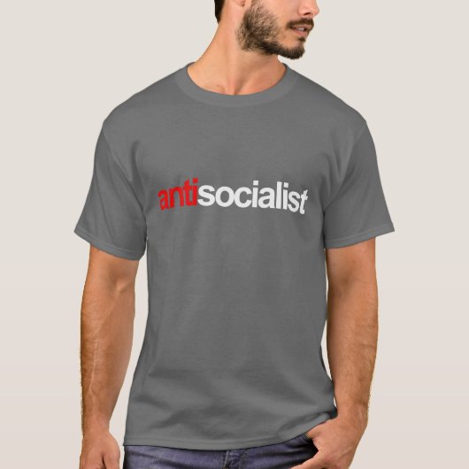 T-shirt Anti-Obama - antisocialist (Devant)