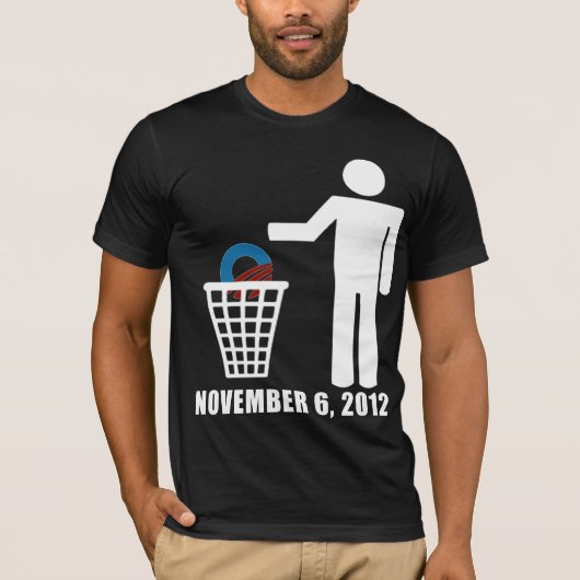 T-shirt Anti Obama - élection 2012 (Devant)