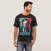 T-shirt Anti Obama Hope Poster Loser (Devant entier)