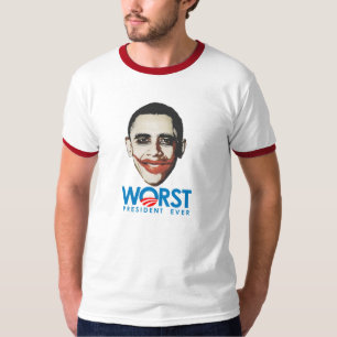 T-shirt Anti-Obama - le plus mauvais Président Ever