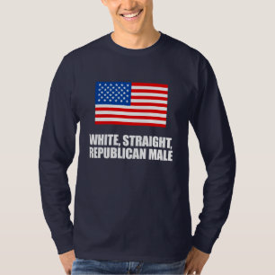 T-shirt ANTI-OBAMA- mâle républicain droit blanc