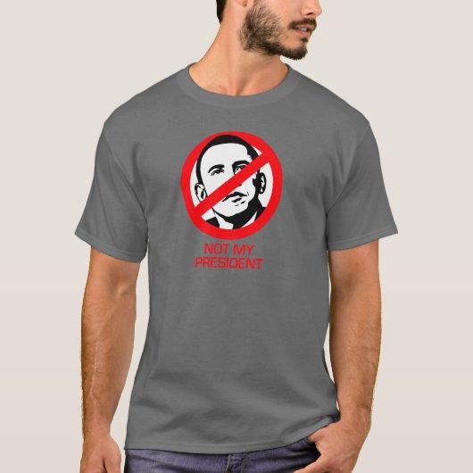 T-shirt Anti-Obama - non mon président (Devant)