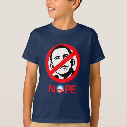 T-shirt Anti-Obama - Nope (Devant)