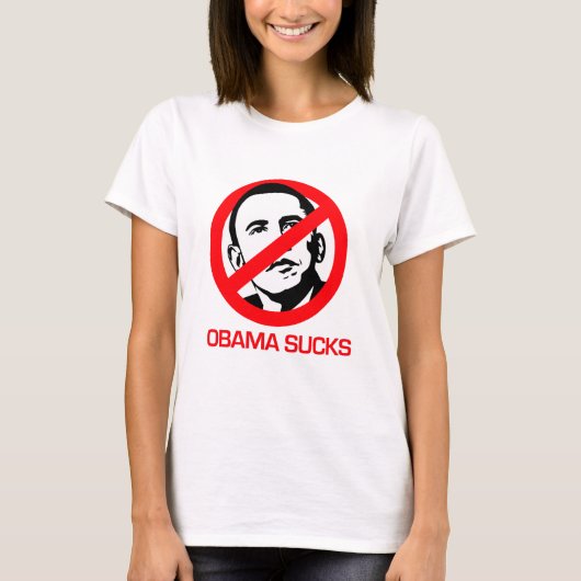 T-shirt Anti-Obama - Obama suce (Devant)