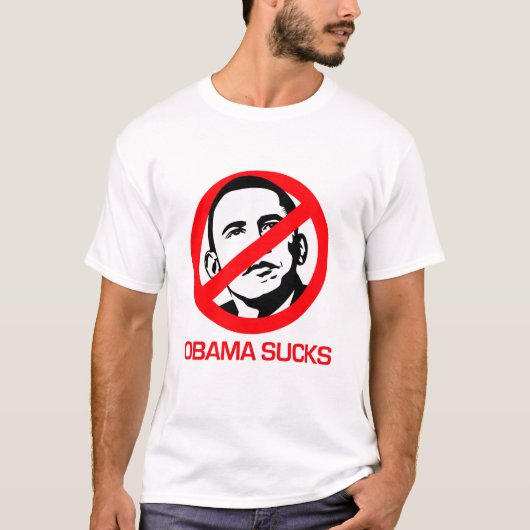 T-shirt Anti-Obama - Obama suce (Devant)
