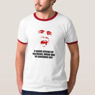 T-shirt Anti-Obama - si Obama visse des soins de santé