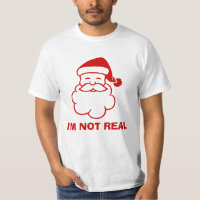 T-shirt anti Père Noël | Je ne suis pas réel