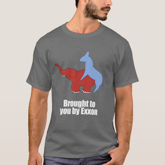 T-shirt Anti-Républicain - apporté à vous par exxon (Devant)