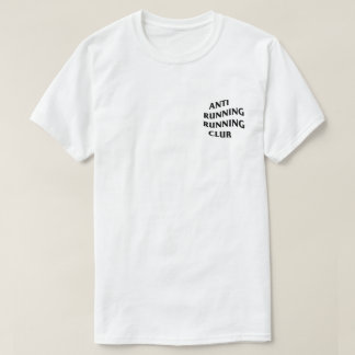 T-shirt Anti Running Running Club - Blanc
