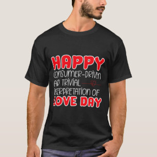 T-shirt Anti Saint-Valentin Anti Amour Saint-Valentin Hain