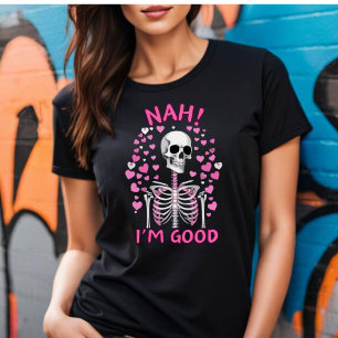 T-shirt anti-Saint-Valentin 'Non merci, ça va'