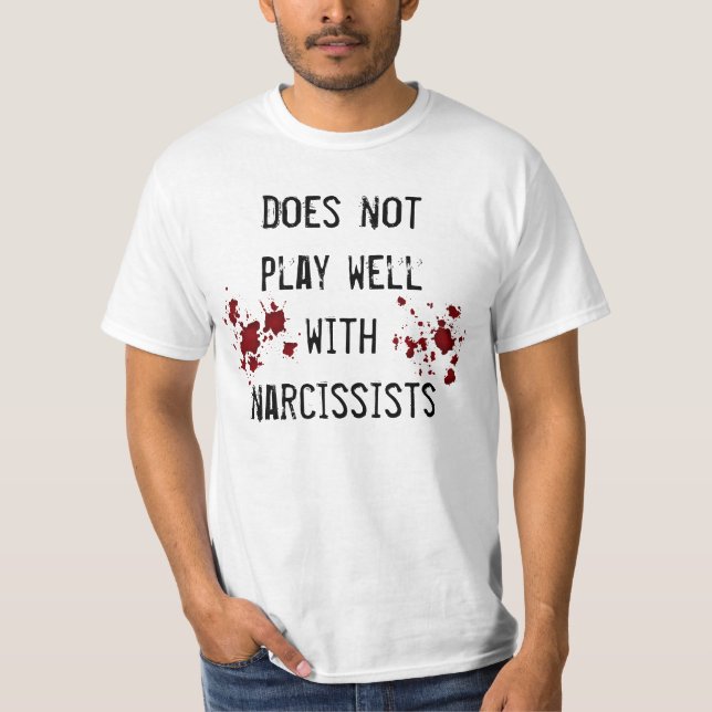T-shirt Anti sentiment de narcissisme avec des (Devant)