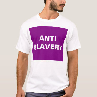 T-Shirt Anti-Slavery Paars
