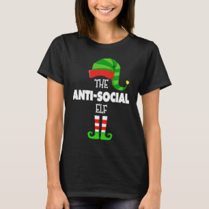T-shirt ANTI SOCIAL ELF Group Matching Family Christma