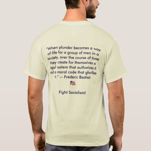 T-shirt Anti-Socialisme Bastiat (Dos)
