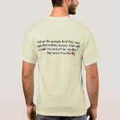 T-shirt Anti-Socialisme Ben Franklin (Dos)