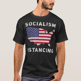 T-shirt Anti-socialisme Politique USA Drapeau Socialisme D