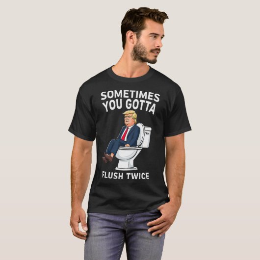 T-shirt Anti Trump Drôle Parfois On Doit Se Retirer Deux F (Devant entier)