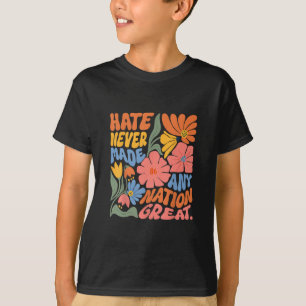 T-shirt Anti Trump floraliste démocrate président libéral