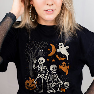 T-shirt Anti Trump Halloween Skeleton