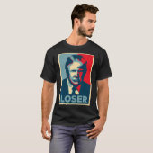 T-shirt Anti Trump Obama Hope Poster Loster (Devant entier)