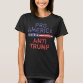 T-shirt Anti-Trump pro-américain (Devant)