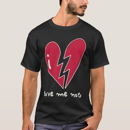 T-shirt Anti Valentine Love Me Not H (Devant)