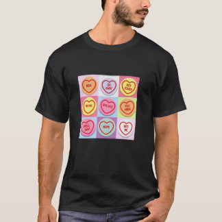 T-shirt Anti Valentines Day Drôle Bonbons Valentines Coeur
