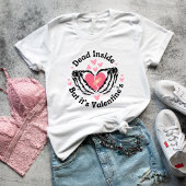 T-shirt Anti Valentine's Day Drôle et sarcastique Squelett