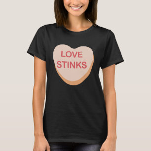 T-shirt Anti Valentines Day Love Stinks Heart Candy