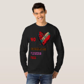 T-shirt Anti Valentine's Day  No Chocolates Flowers Fluss (Devant entier)