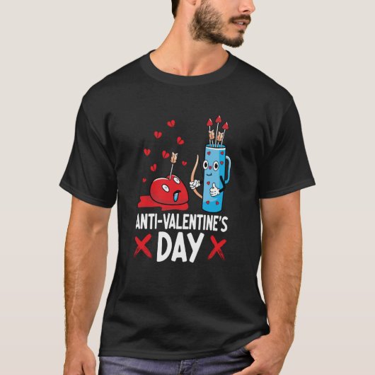 T-shirt Anti Valentine's Day Valentines Day Arrows Single (Devant)