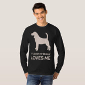 T-shirt Anti Valentines For Single Beagle Dog (Devant entier)