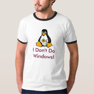 T-shirt Anti-Windows Tux