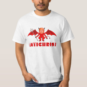 T-shirt "Antichriste" drôle avec le diable d'atout