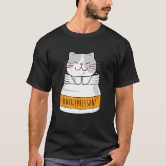T-shirt Antidépresseur - Animal Amateur de Chat Éleveur de