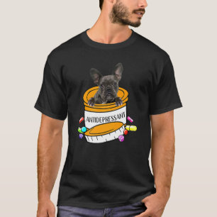 T-shirt Antidépresseur Bulldog français