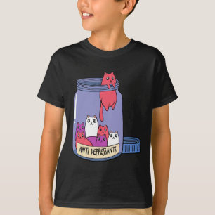 T-shirt Antidépresseur Chat Santé mentale Kitts Docteur An