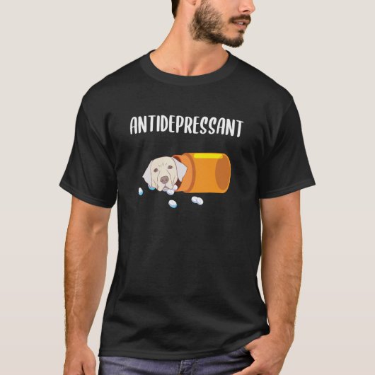 T-shirt Antidépresseur Cute Labrador (Devant)