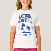T-shirt Antigua & Barbuda Caribbean Palm Tree Kids (Devant)