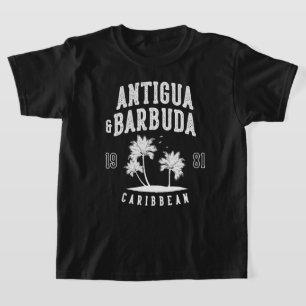 T-shirt Antigua & Barbuda Palmier des Caraïbes Enfants