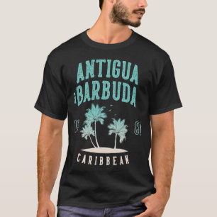 T-shirt Antigua-et-Barbuda Palmier des Caraïbes